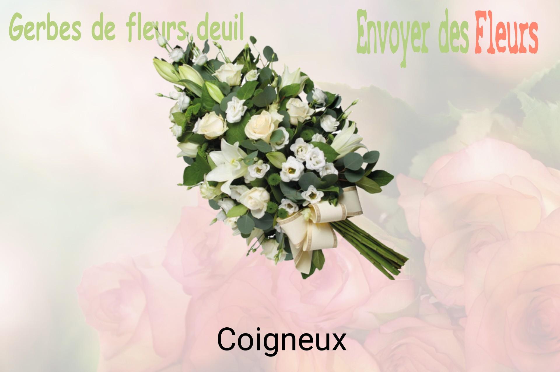 Gerbe de fleurs de deuil livrée à Coigneux